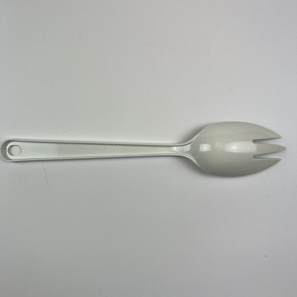 VTG Tailor Made White Plastic Kitchen Utensil Set of 3 Spoon, Ladle, Spoon Fork - Picture 10 of 10